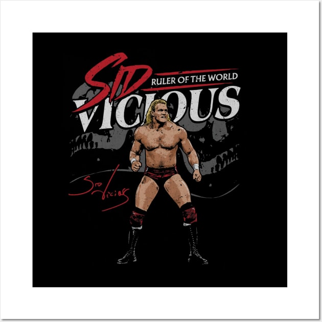 Sid Vicious Ruler Of The World Wall Art by MunMun_Design